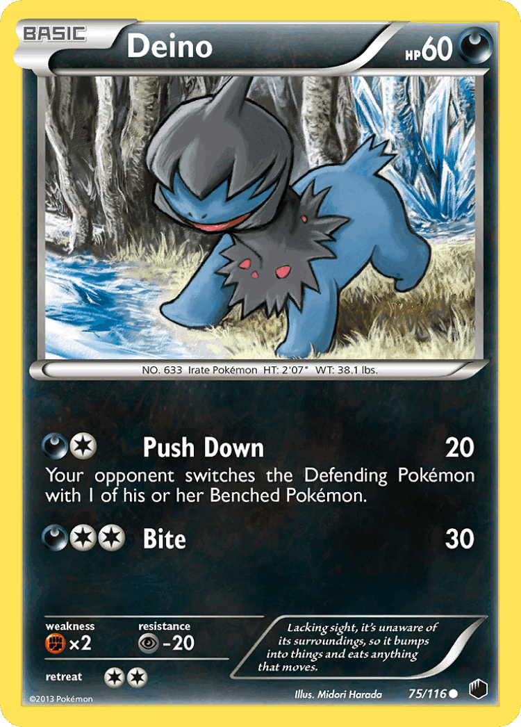 Deino #75 from Plasma Freeze - Common - Illustrated by Midori Harada