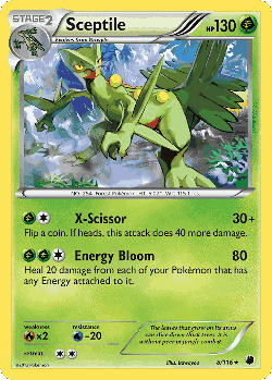 Sceptile Pokémon TCG card art