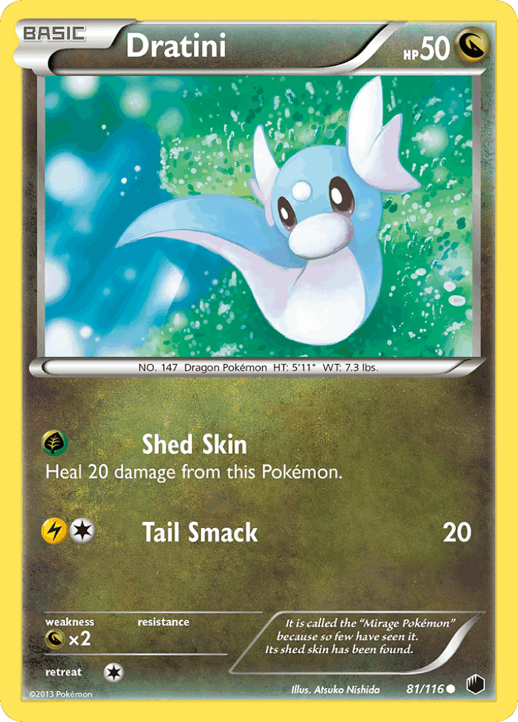 Dratini #81 from Plasma Freeze - Common - Illustrated by Atsuko Nishida