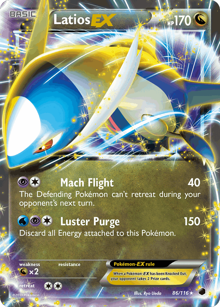 Latios-EX #86 from Plasma Freeze - Rare Holo EX - Illustrated by Ryo Ueda