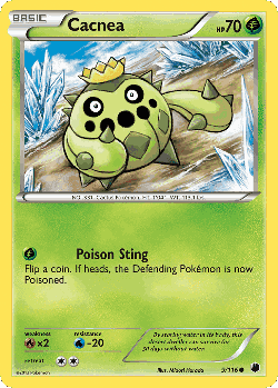 Cacnea Pokémon TCG card art