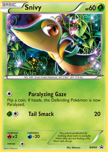 Snivy Pokémon TCG card art
