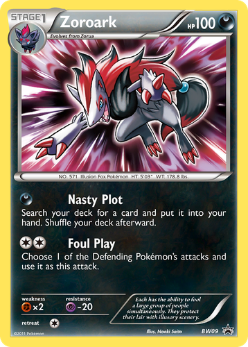 Zoroark Pokémon TCG card art