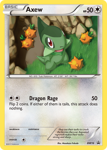 Axew Pokémon TCG card art