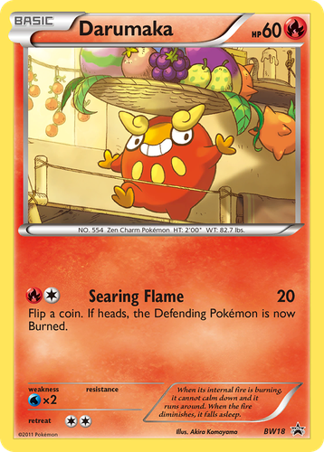 Darumaka Pokémon TCG card art