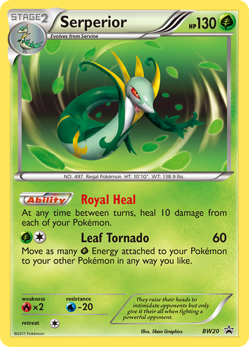 Serperior Pokémon TCG card art