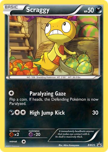 Scraggy 25, BW Black Star Promos