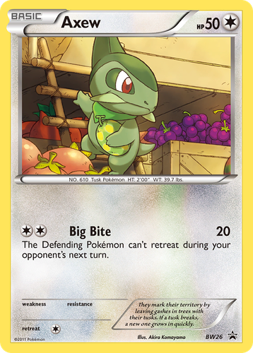 Axew 26, BW Black Star Promos