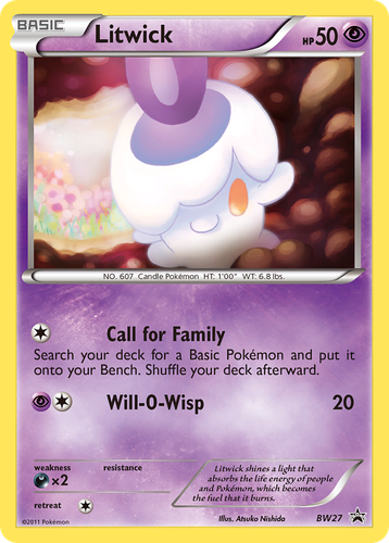 Litwick 27, BW Black Star Promos