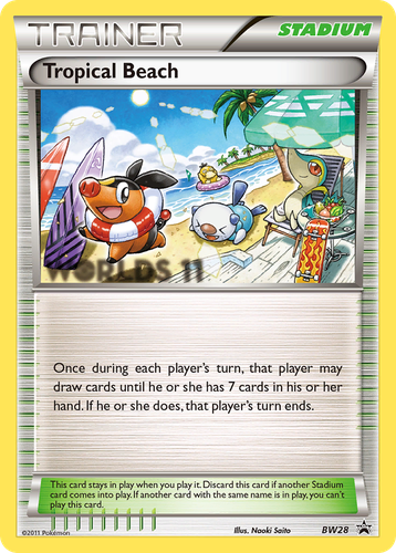 Tropical Beach #28 from BW Black Star Promos - Promo - Illustrated by Naoki Saito