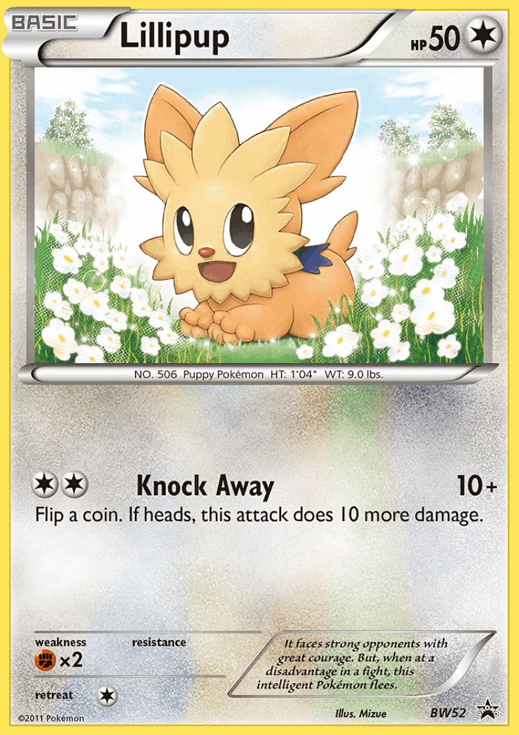 Lillipup #52 from BW Black Star Promos - Promo - Illustrated by Mizue