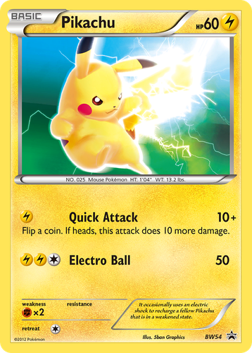 Pikachu 54, BW Black Star Promos