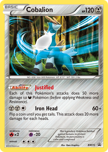 Cobalion 72, BW Black Star Promos