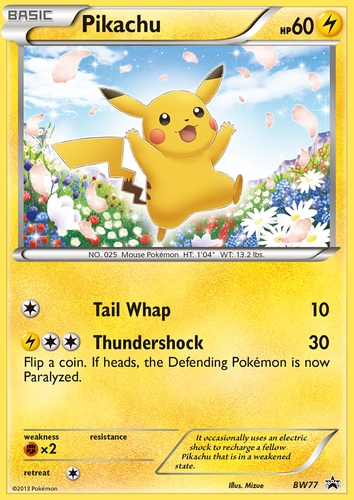 Pikachu 77, BW Black Star Promos