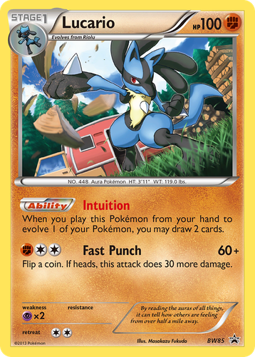 Lucario 85, BW Black Star Promos