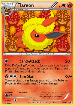 Flareon Pokémon TCG card art