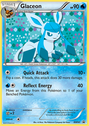 Glaceon Pokémon TCG card art