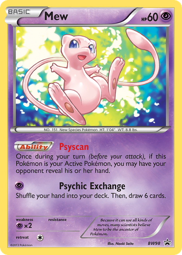 Mew 98, BW Black Star Promos