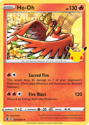 Ho-Oh Pokémon TCG card art