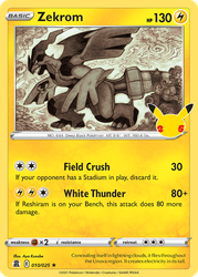 Zekrom Pokémon TCG card art