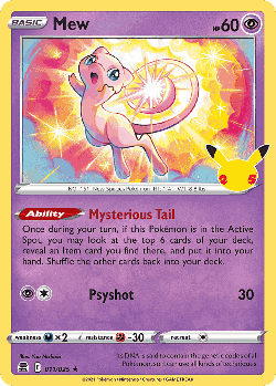 Mew Pokémon TCG card art
