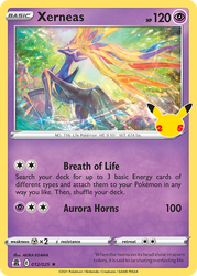 Xerneas Pokémon TCG card art