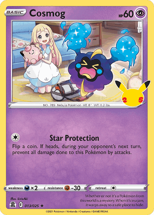 Cosmog Pokémon TCG card art
