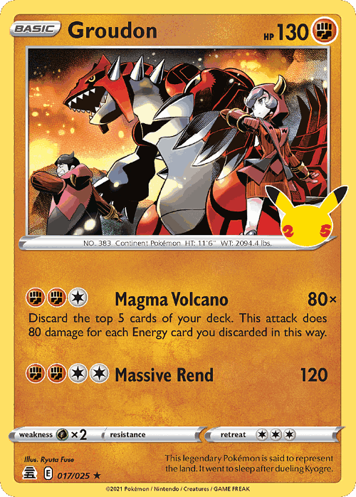 Groudon Pokémon TCG card art