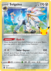 Solgaleo Pokémon TCG card art