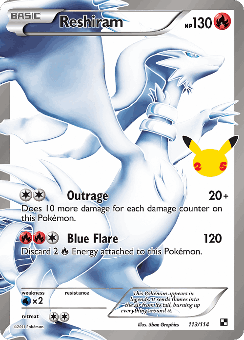 Reshiram 113, Celebrations: Classic Collection