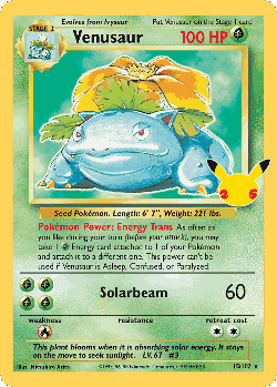 Venusaur Pokémon TCG card art