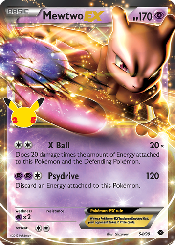 Mewtwo-EX Pokémon TCG card art