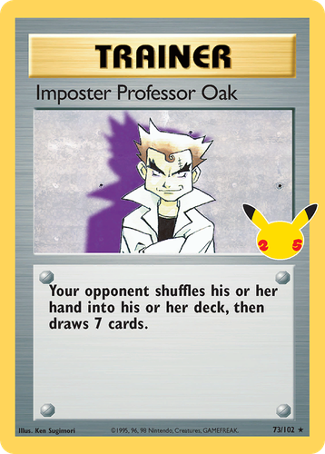 Imposter Professor Oak #73 from Celebrations: Classic Collection - Classic Collection - Illustrated by Ken Sugimori