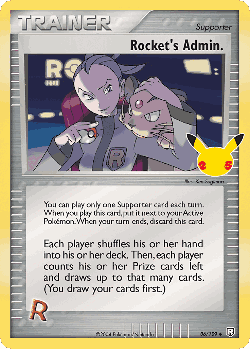 Rocket's Admin. Pokémon TCG card art