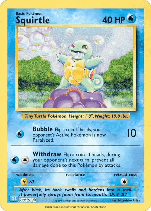 Squirtle Pokémon TCG card art