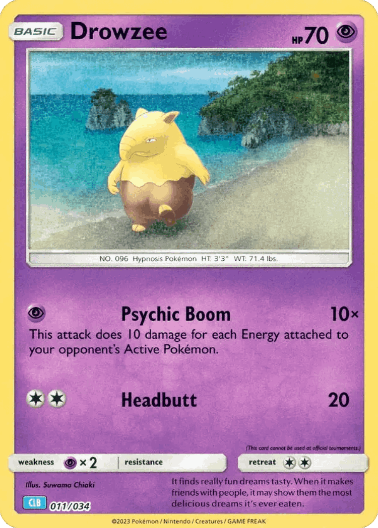 Drowzee #11 from Pokémon TCG Classic - Blastoise - Illustrated by Suwama Chiaki