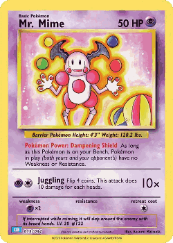 Mr. Mime Pokémon TCG card art