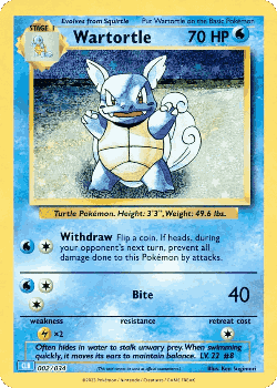 Wartortle Pokémon TCG card art