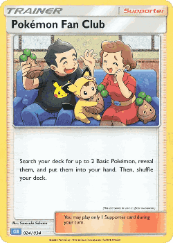 Pokémon Fan Club Pokémon TCG card art