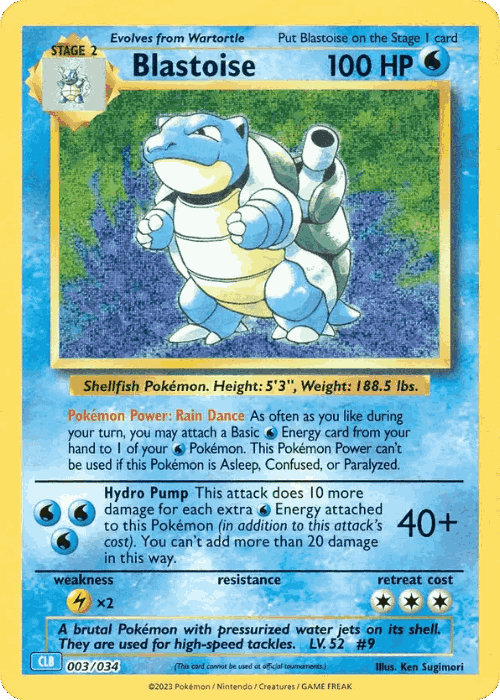 Blastoise card art