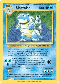 Blastoise Pokémon TCG card art
