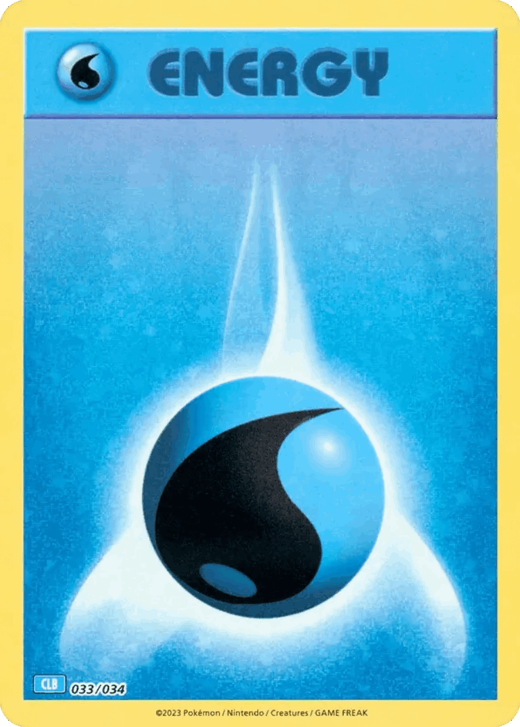 Basic Water Energy #33 from Pokémon TCG Classic - Blastoise - Illustrated by Keiji Kinebuchi