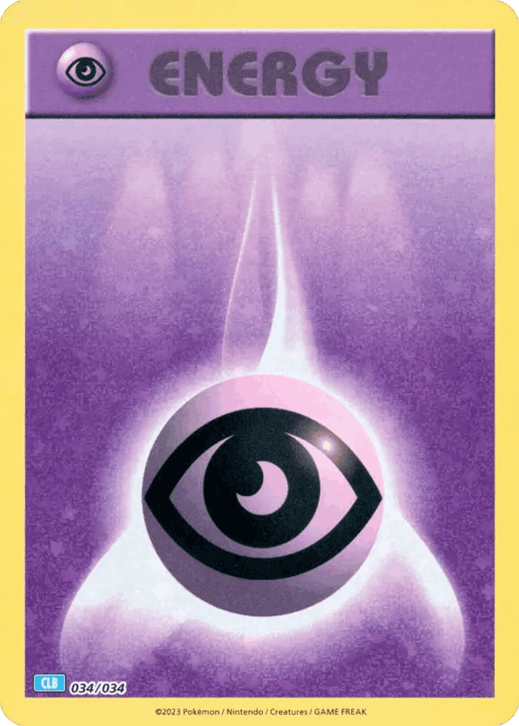 Basic Psychic Energy #34 from Pokémon TCG Classic - Blastoise - Illustrated by Keiji Kinebuchi