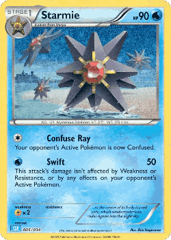 Starmie Pokémon TCG card art