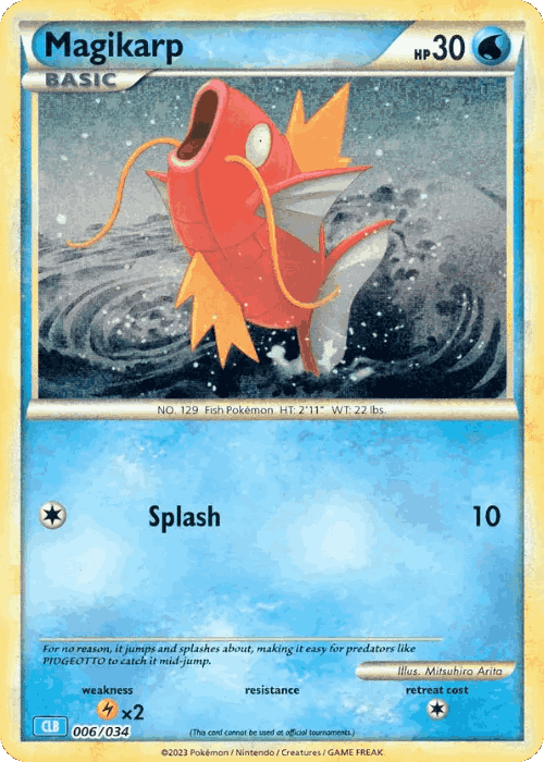 Magikarp Pokémon TCG card art