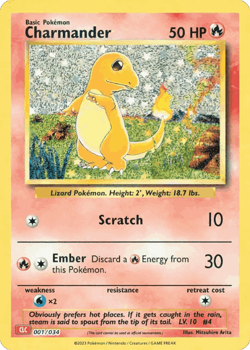Charmander Pokémon TCG card art