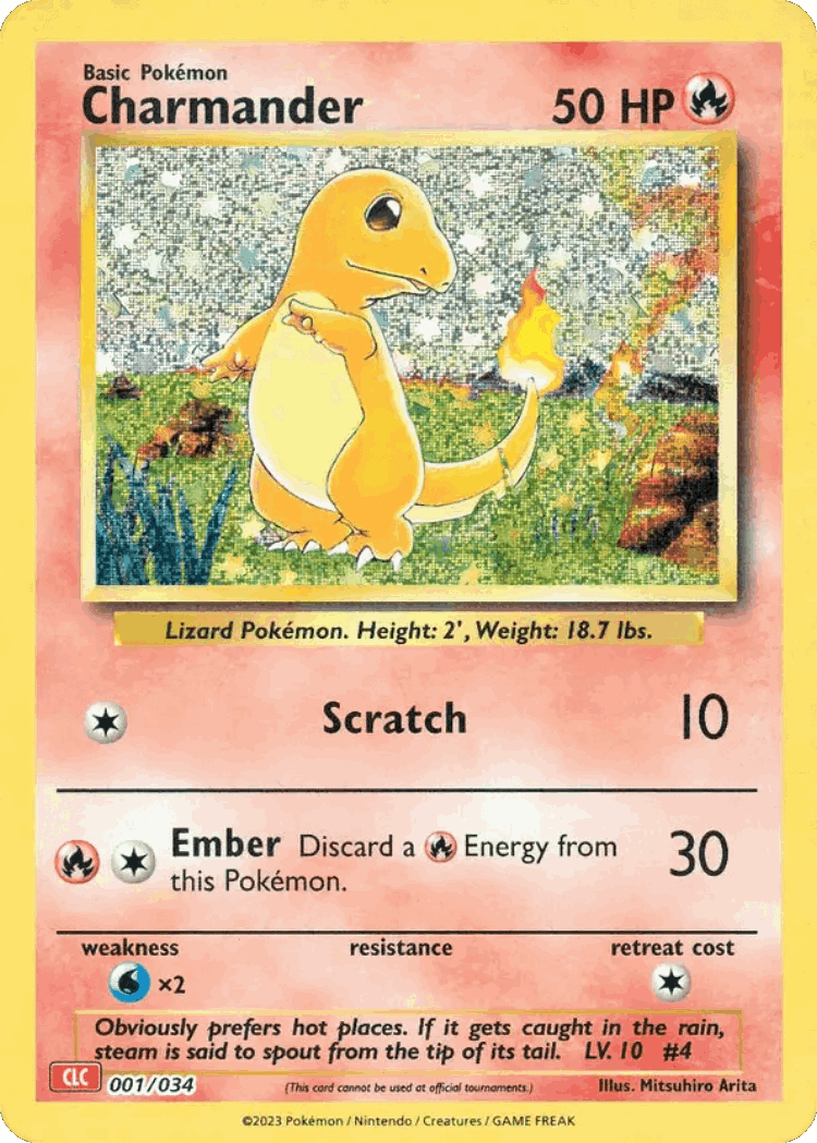 Charmander #1 from Pokémon TCG Classic - Charizard - Illustrated by Mitsuhiro Arita