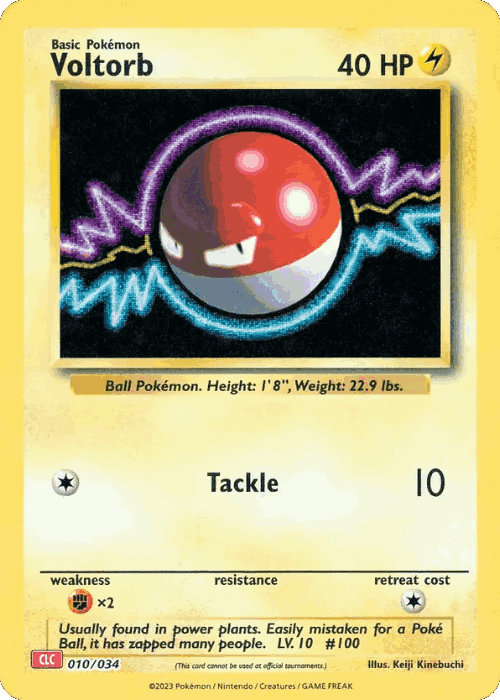 Voltorb Pokémon TCG card art