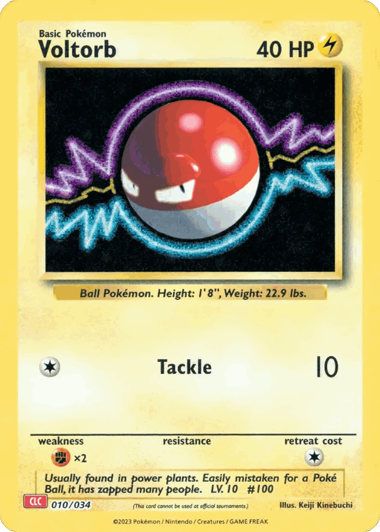 Voltorb #10 from Pokémon TCG Classic - Charizard - Illustrated by Keiji Kinebuchi