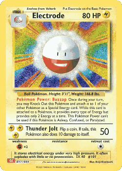 Electrode Pokémon TCG card art